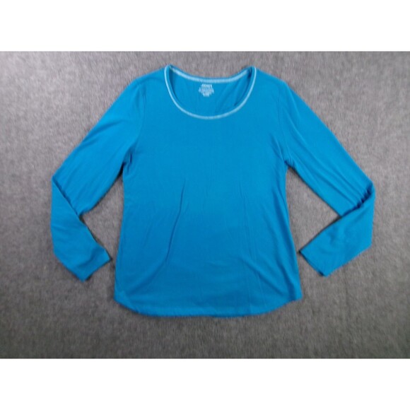 Jockey Top Women Medium Teal Blue Lightweight Base Layer Capsule Everyday Basic - Picture 1 of 8